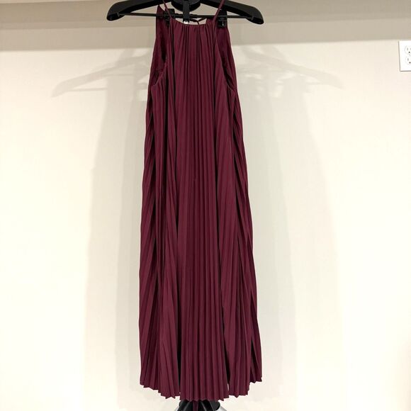 HALARA NWOT Breezeful Plissé Halter Tie-Back Sleeveless Maxi Dress - Size Small - Picture 8 of 14